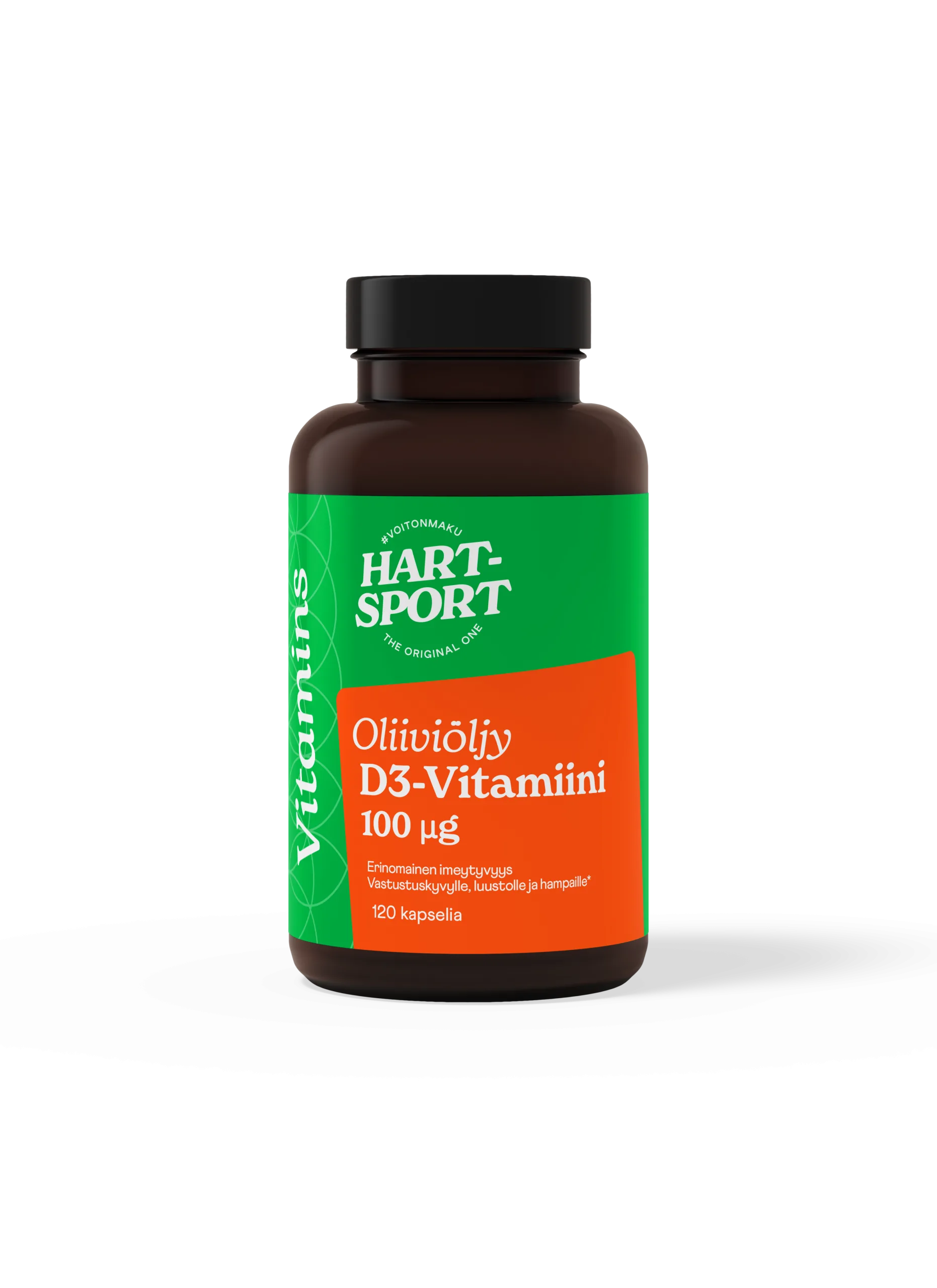 Hart-Sport D3-vitamiini 100 µg 120 kaps - 6 kpl:n pakkaus.