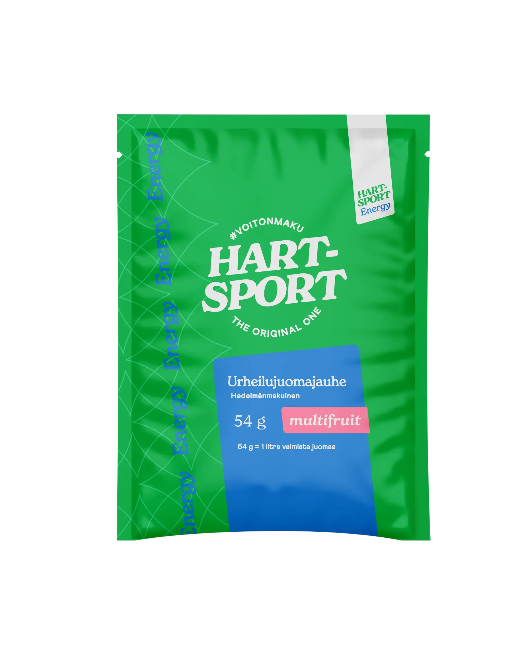 Hart-Sport Energy Urheilujuomajauhe Multifruit 54 g - 50 kpl:n pakkaus.