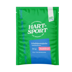 Hart-Sport Energy Urheilujuomajauhe Multifruit 54 g - 50 kpl:n pakkaus.